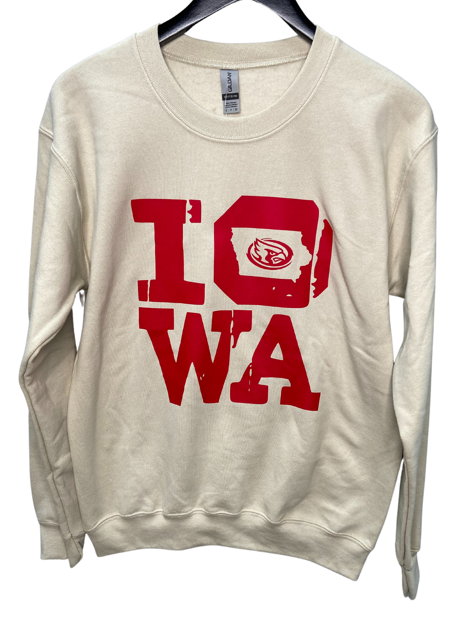 Cream Stacked Iowa State Sweatshirt