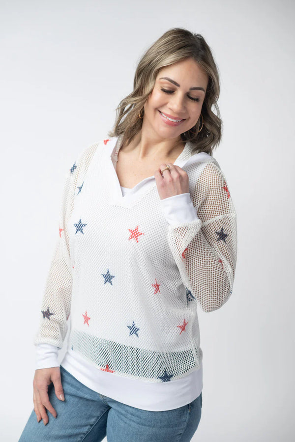 MM Patriotic Mesh Hoodie