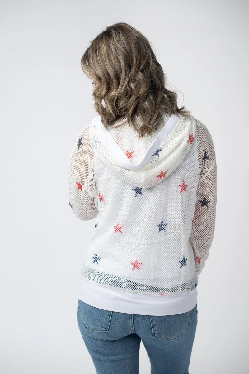 MM Patriotic Mesh Hoodie