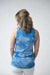 MM Mila Zipper Tank-Blue