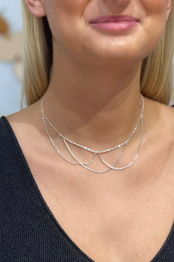 Spencer Necklace in Silver