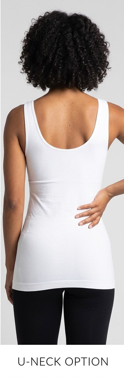 Y Seamless Tank (White)