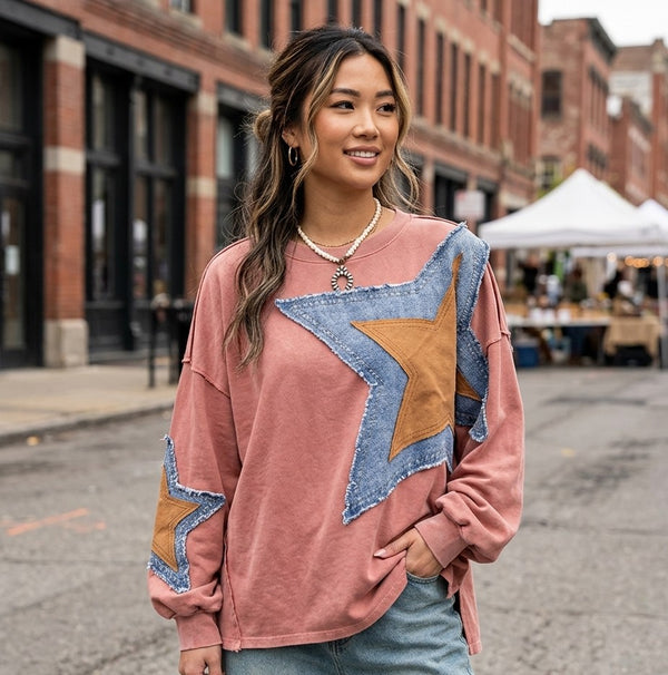 E Star Patch Pullover