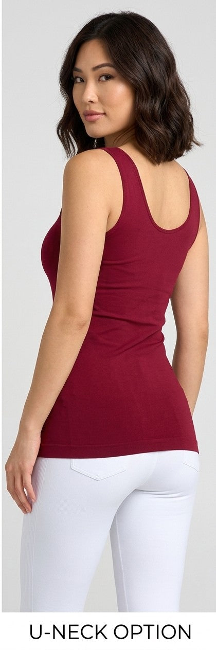 Y Seamless Tank (Burgundy)
