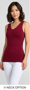 Y Seamless Tank (Burgundy)