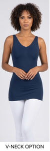 Y Seamless Tank (Navy)