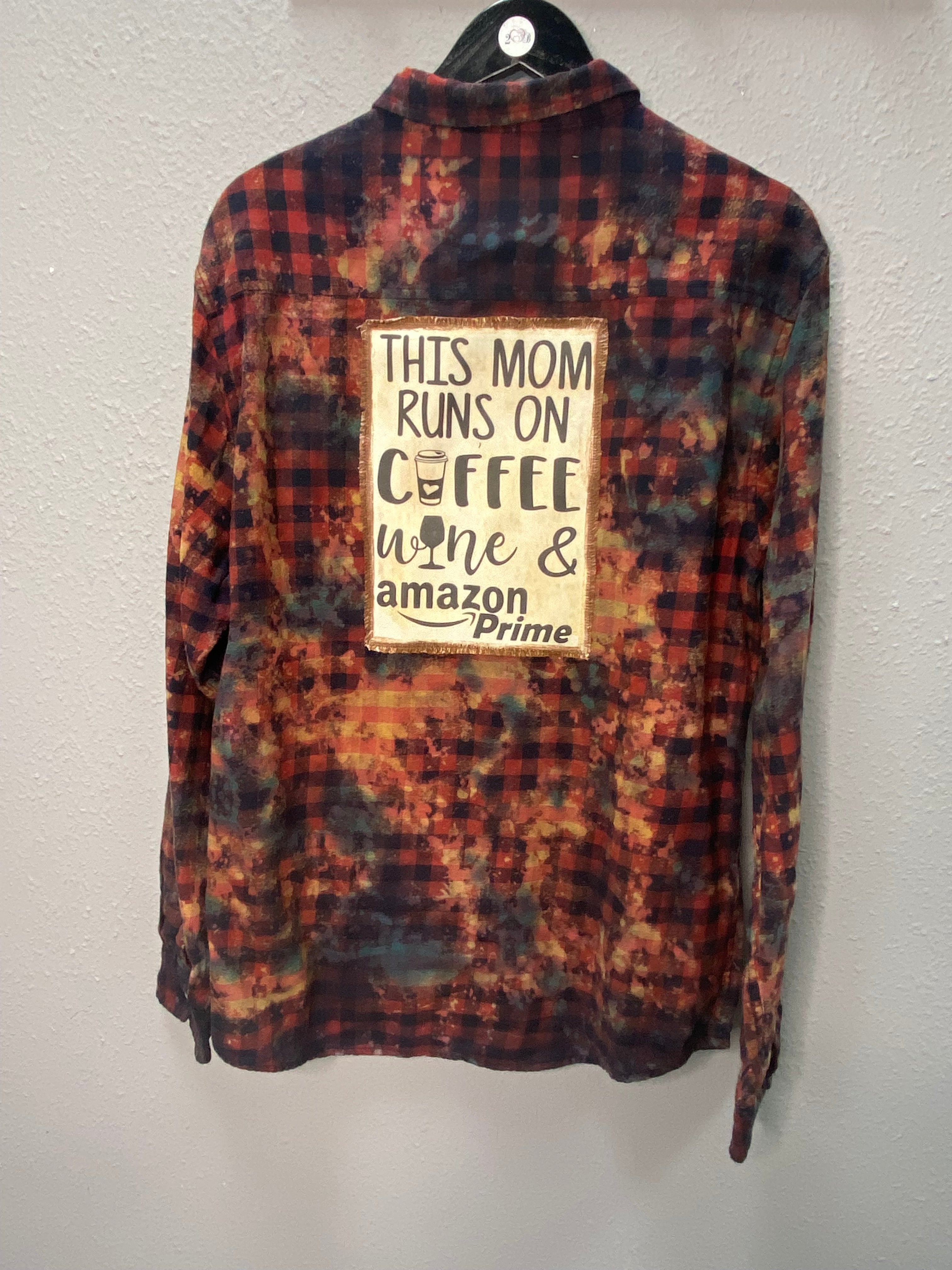 This Mom Runs on Coffee...Flannel