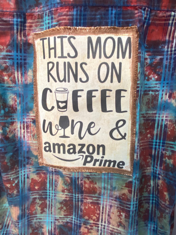 This Mom Runs on Coffee...Flannel