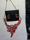 DC Rose Petal Luxe Statement Necklace &amp; Earring Set