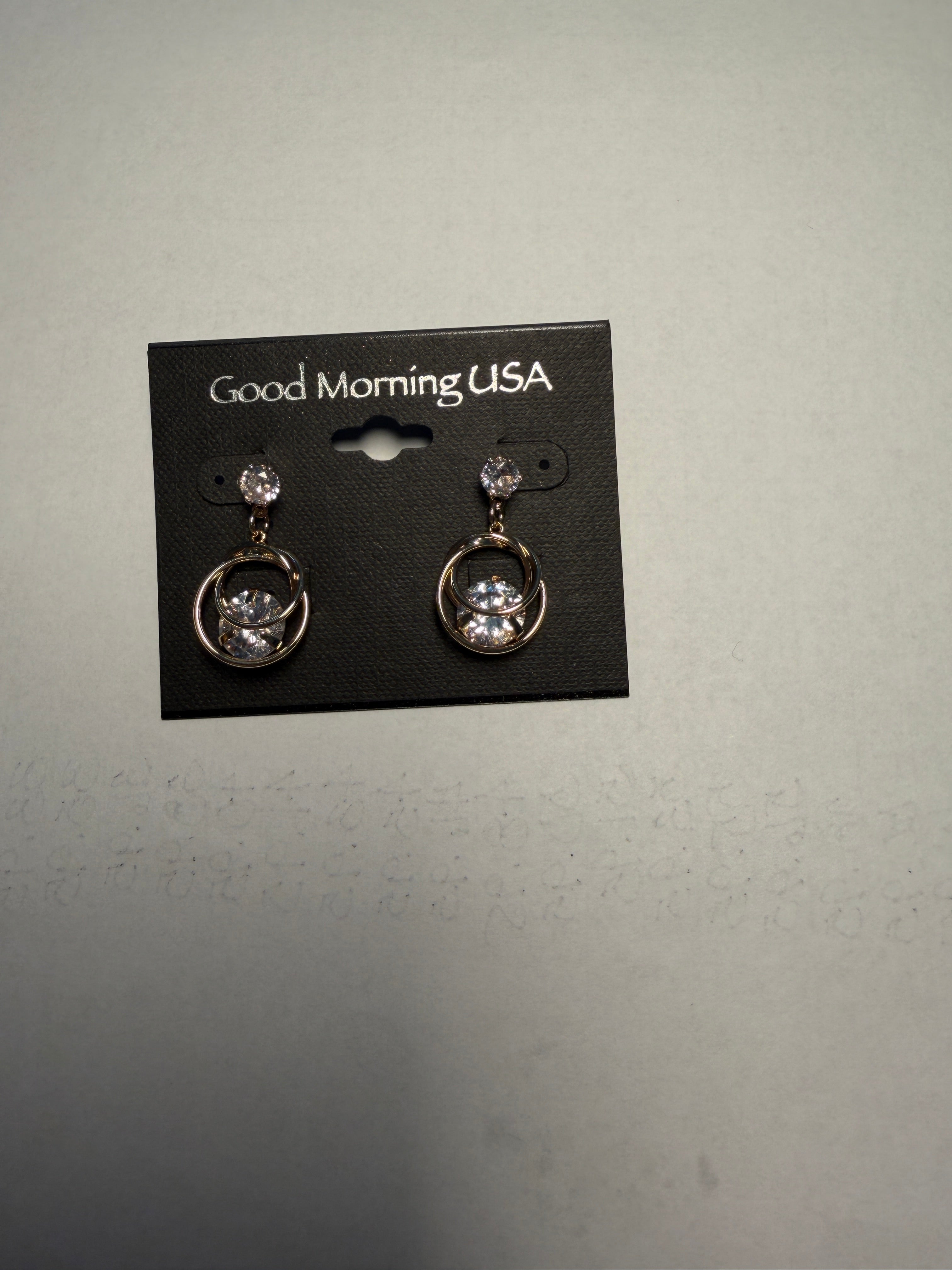 DC Golden Halo Circle Drop Earrings