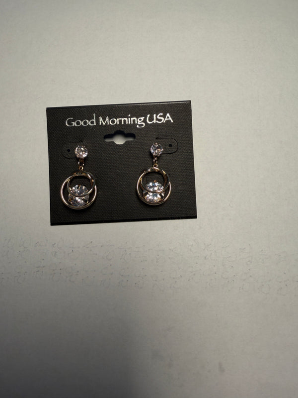 DC Golden Halo Circle Drop Earrings