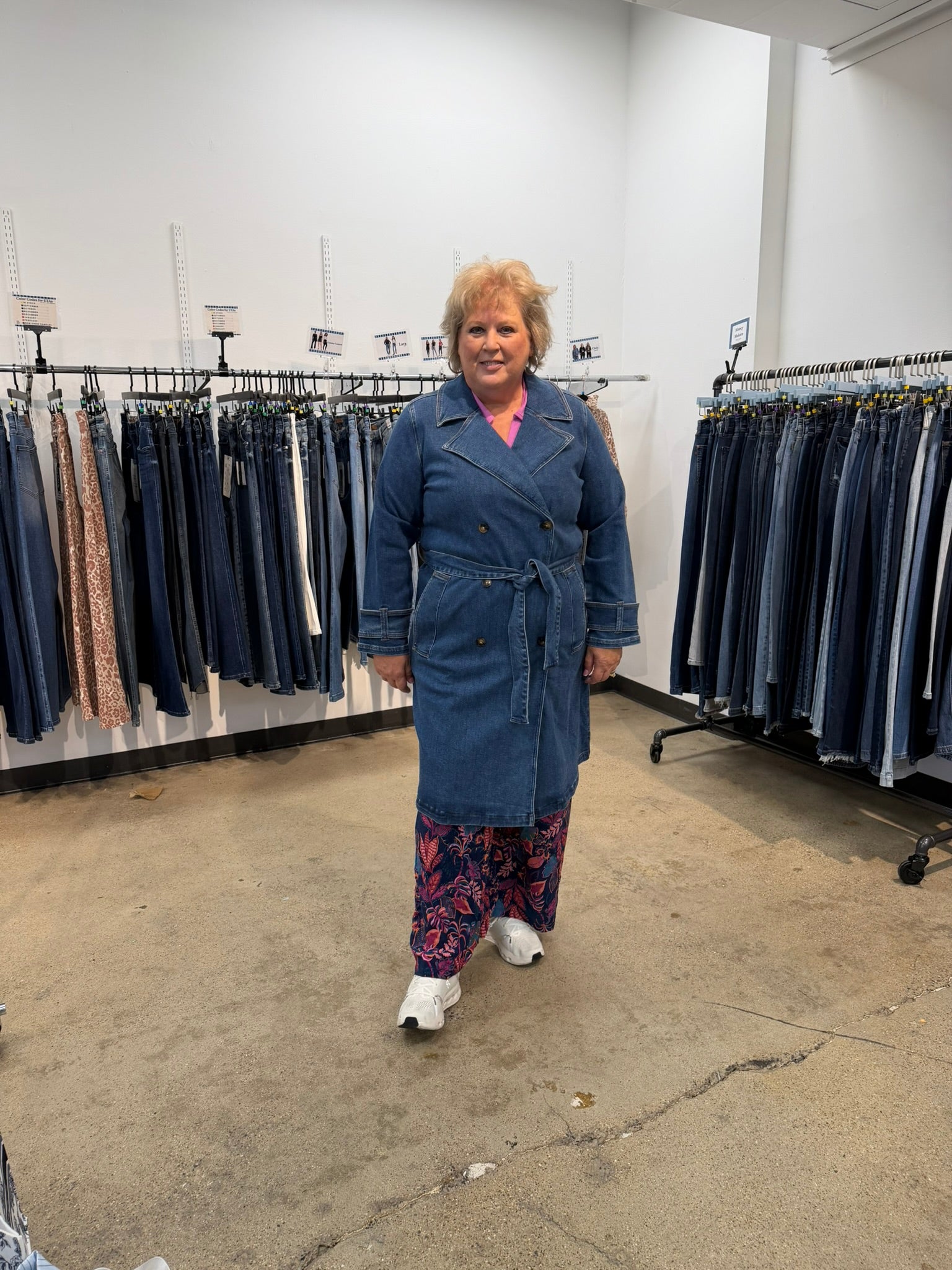 JB Celine Denim Trench Coat
