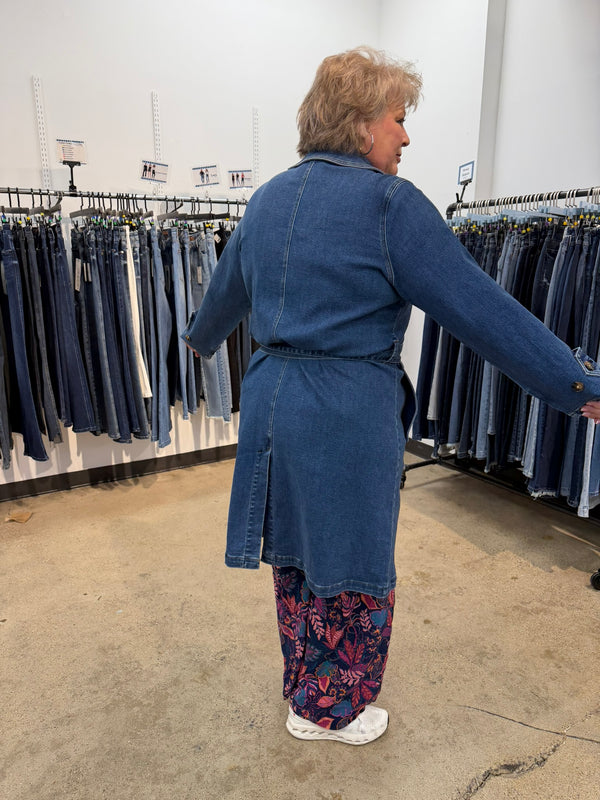 JB Celine Denim Trench Coat