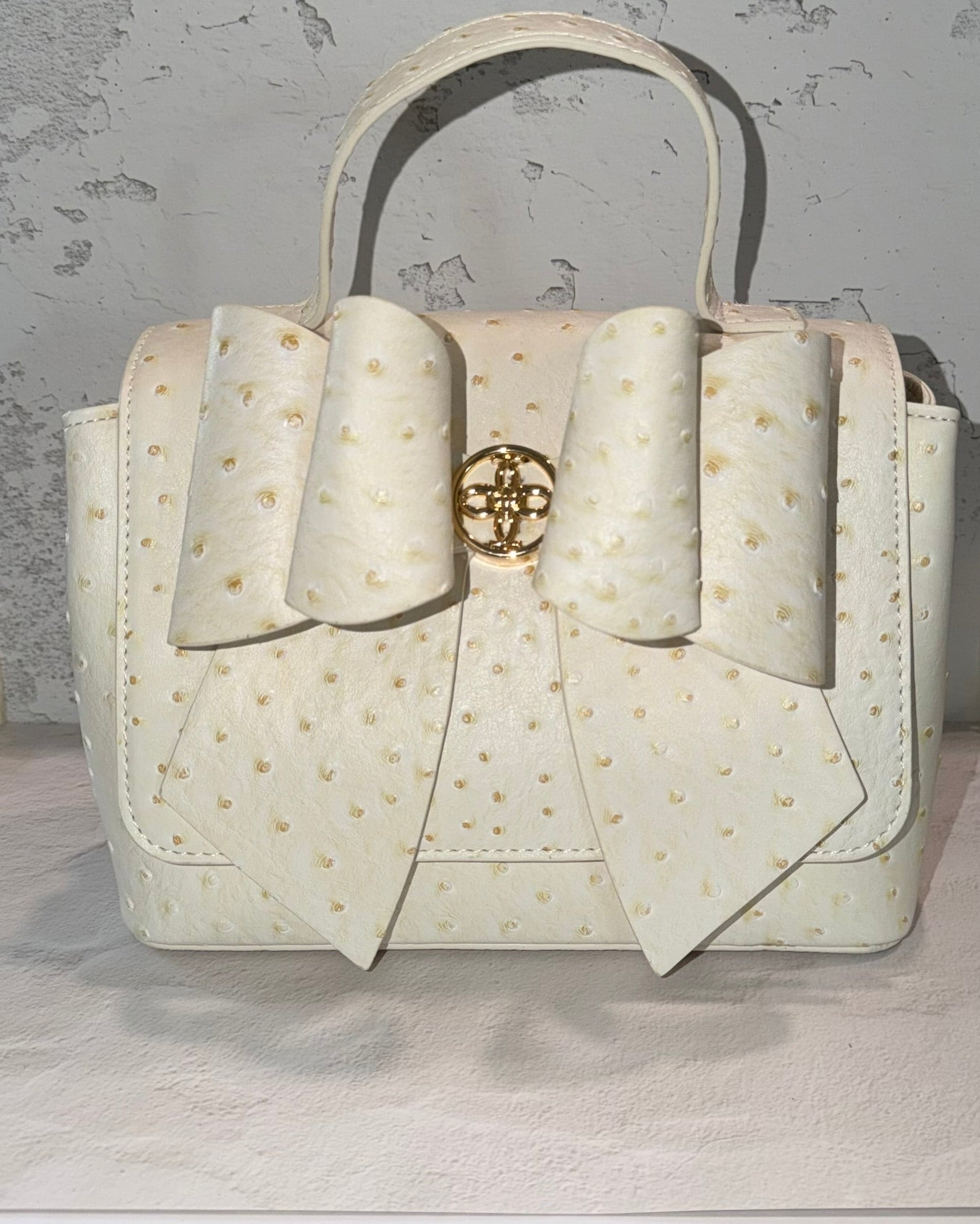 LD Lisette Bow  Crossbody in Ivory