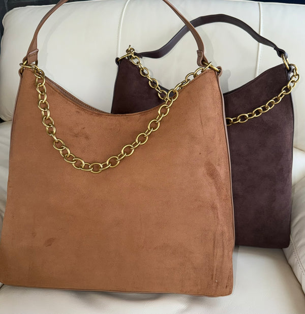 LD Sava Suede in Warm  Cognac