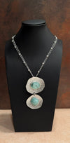 DC Sea Glass Halo Pendant Necklace