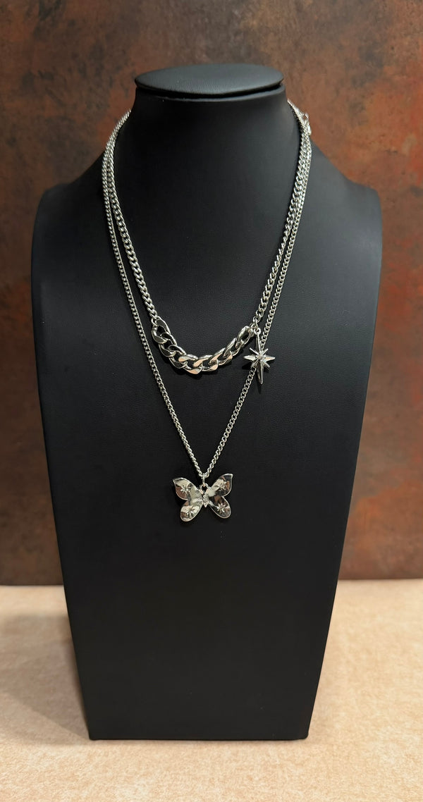 DC Starlit Flutter Layered Necklace
