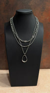 DC Silver Current Layered Necklace