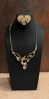 DC Blush Vine Crystal Necklace & Earring Set