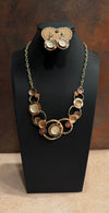 DC Rose Gold Radiance Circle Necklace &  Earring Set