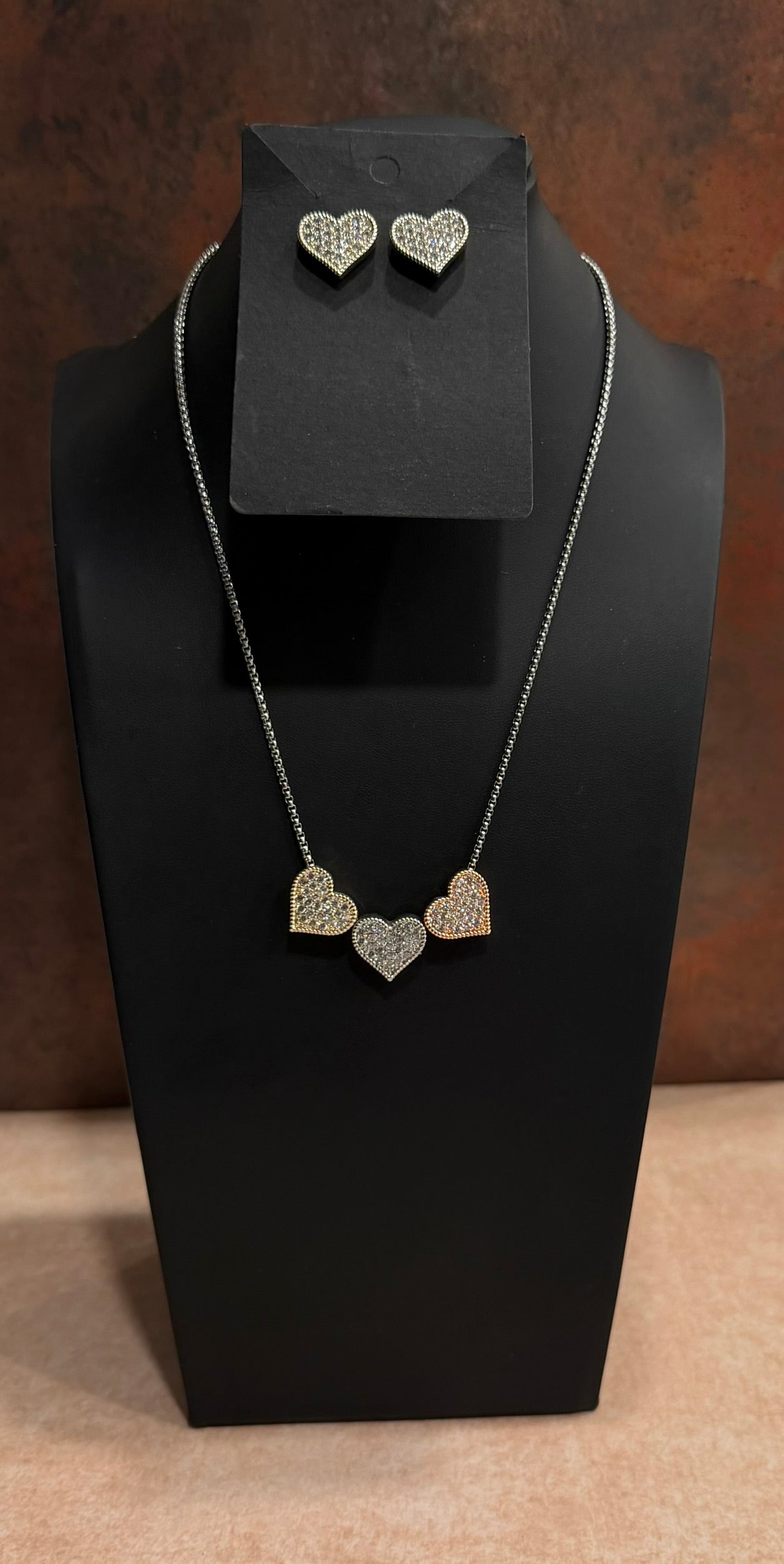 DC Radiant Heart Stud Earrings