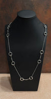 DC Silver Bit Link Necklace-34 Inch