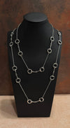 DC Silver Bit Link Necklace-34 Inch