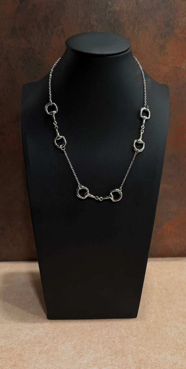 DC Silver Bit Link Necklace-18 Inch