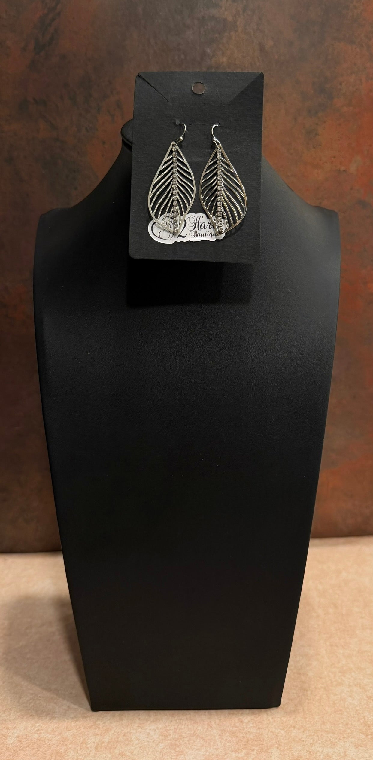 DC Silver Leaf Cascade Earrings
