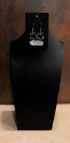 DC Silver Shimmer Star Outline Earrings