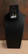 DC Gold Sparkle Heart Drop Earrings