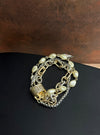 3 Row Bracelet w/Pearls