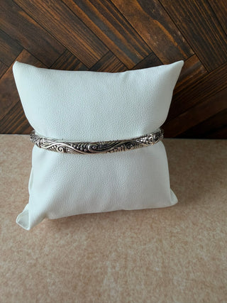DC Silver Scroll Bracelet