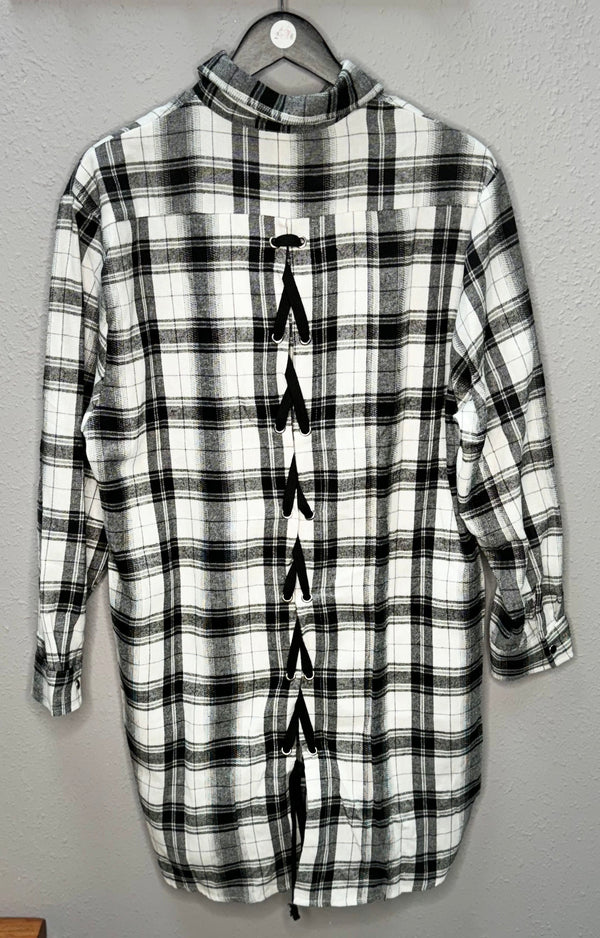 Oversized Flannel Top