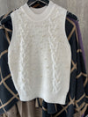 Sleeveless Pearl Sweater