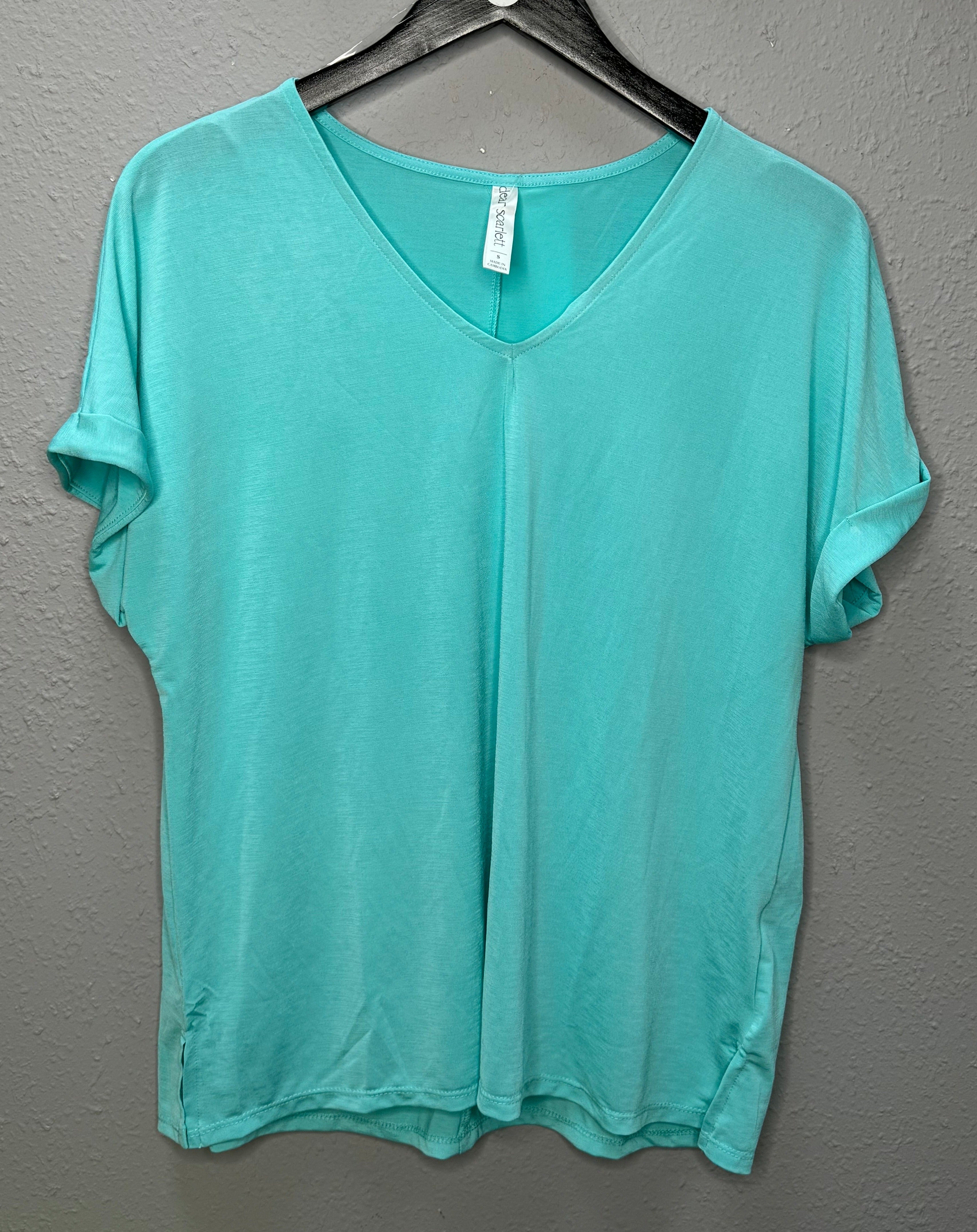 Spring Tops-Neon Blue