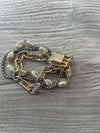 3 Row Bracelet w/Pearls