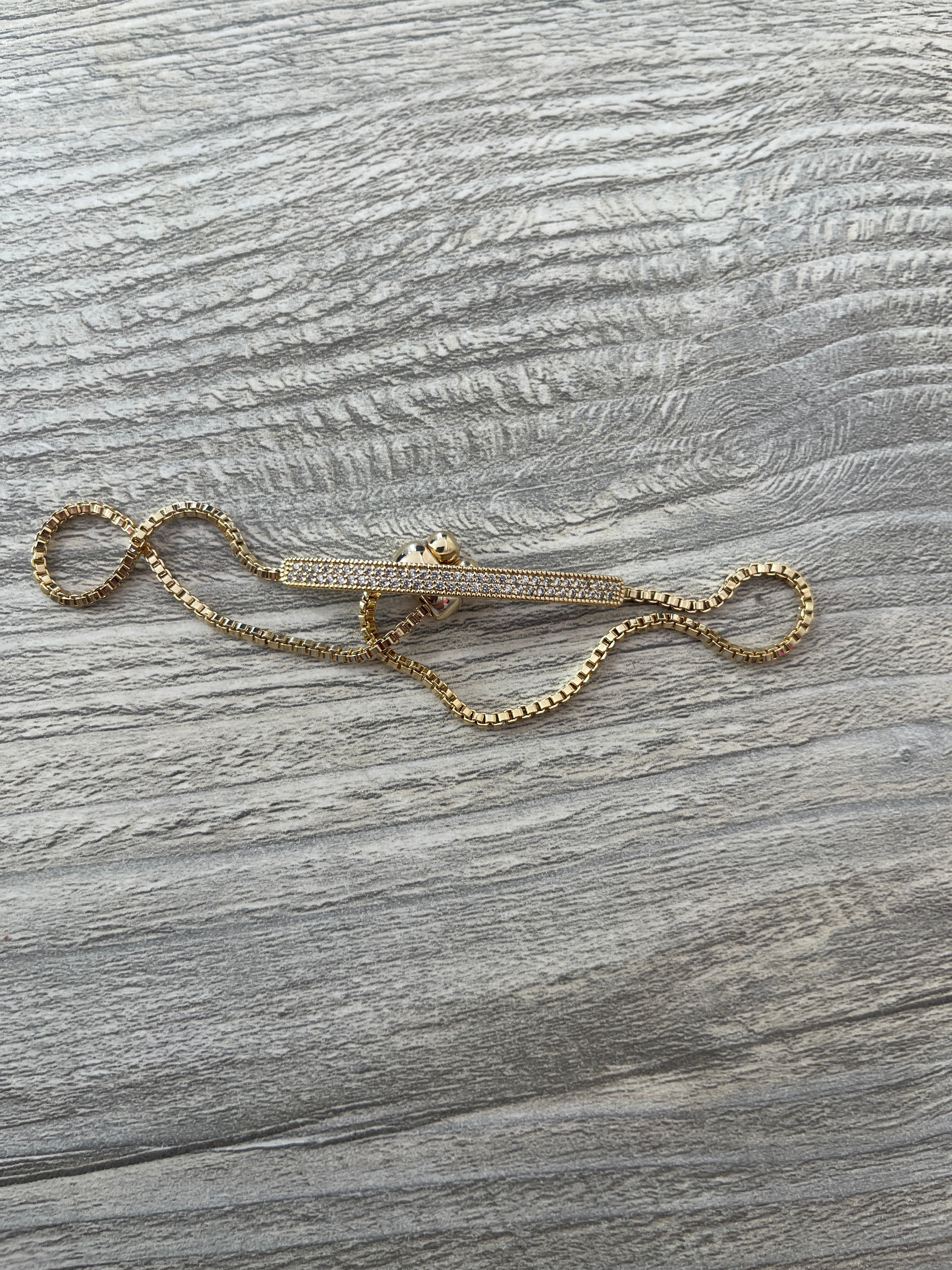 Gold Bar Slide Bracelet