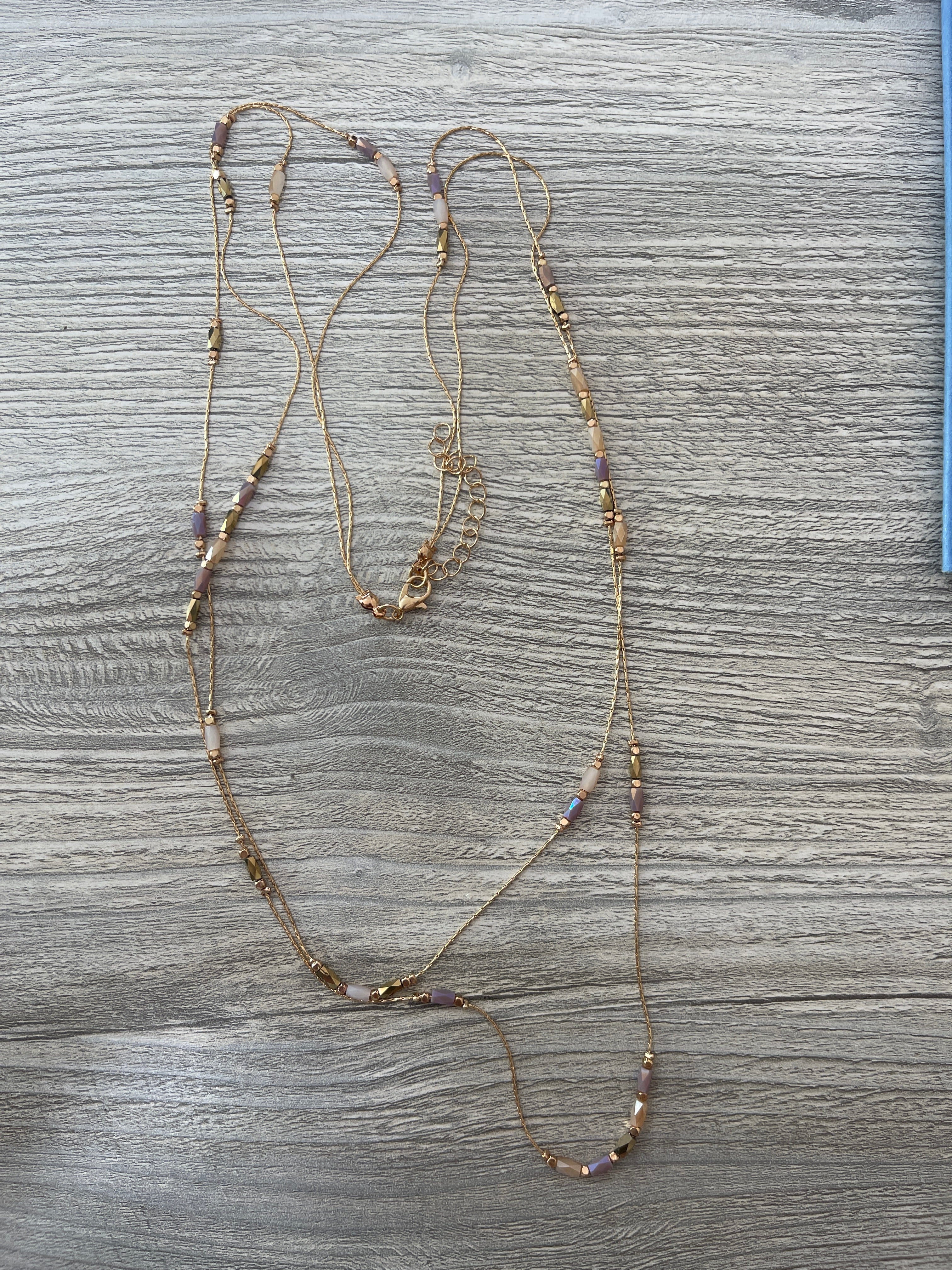 Double String Beaded Necklace
