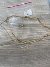 Herring Bone Double Strand in Gold