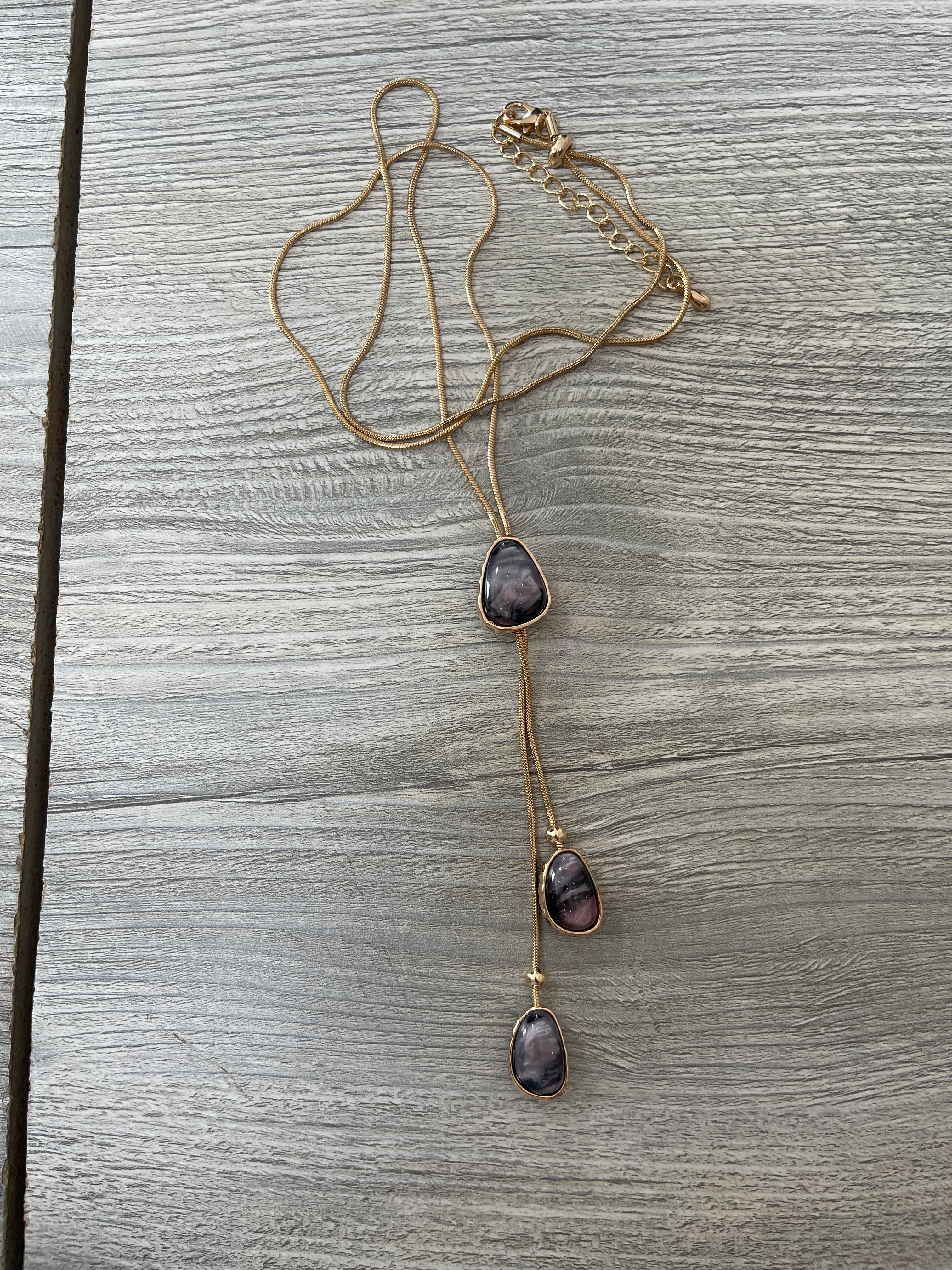 Gold & Purple Teardrop Set