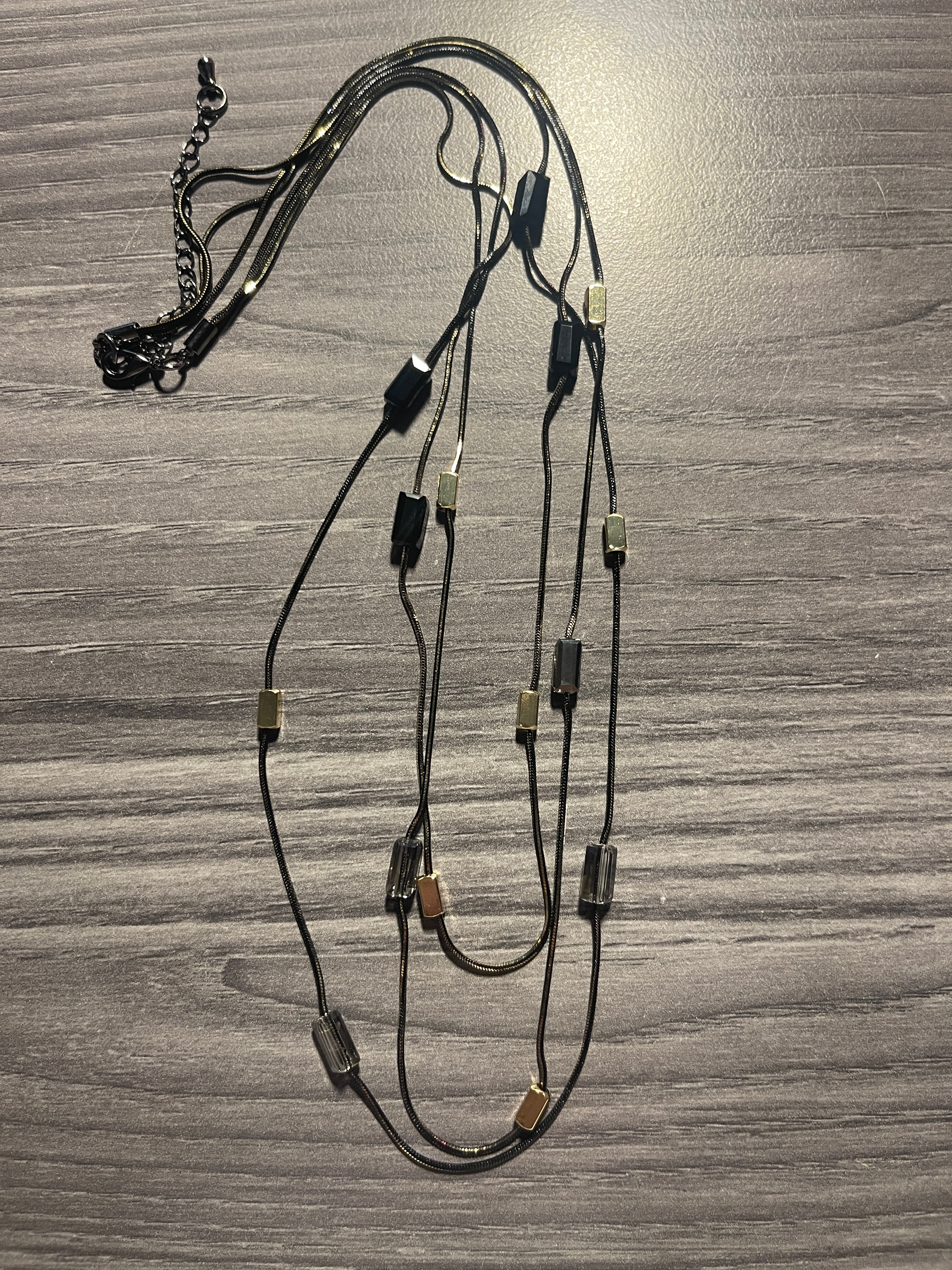 Black Crystal Necklace