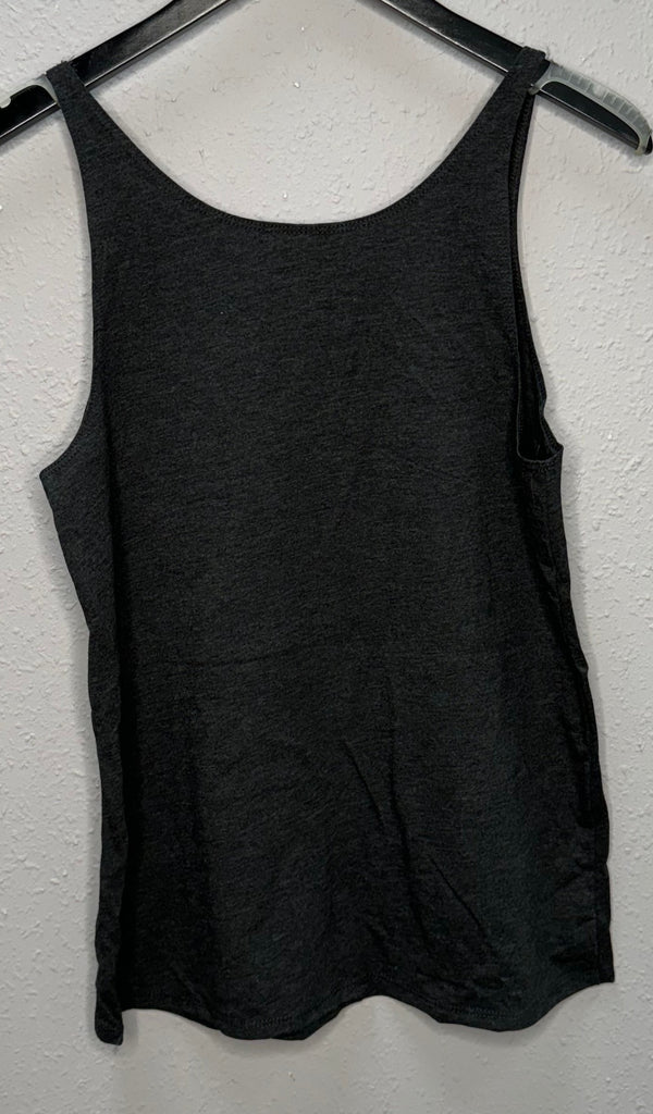 Coffee Sleeveless Tank in Charcoal