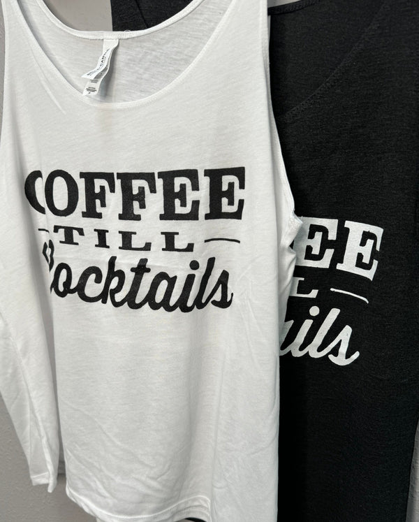 Coffee Sleeveless Tank in Charcoal