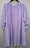 MM Hooded Waffle Cardigan -Lavender