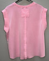 Washed Scuba Top in Pink