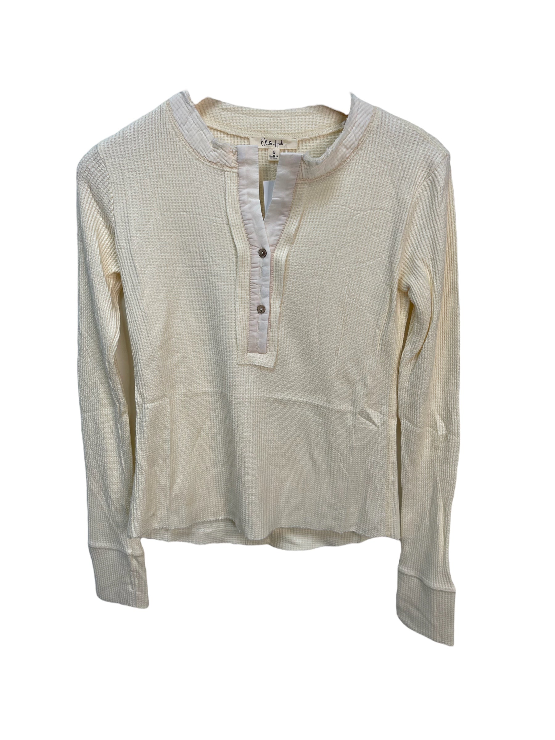 Henley Style Thermal Top