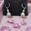 Silver Pearl & Crystal Earrings