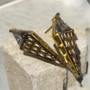 SJ Golden Prism Statement Earrings