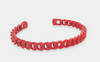 Enamel Chain Cuff Bracelet-Red